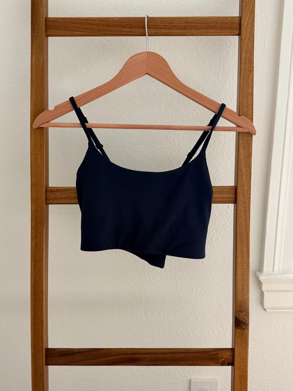 girlfriend collective Black Asymmetric Cropped Camisole